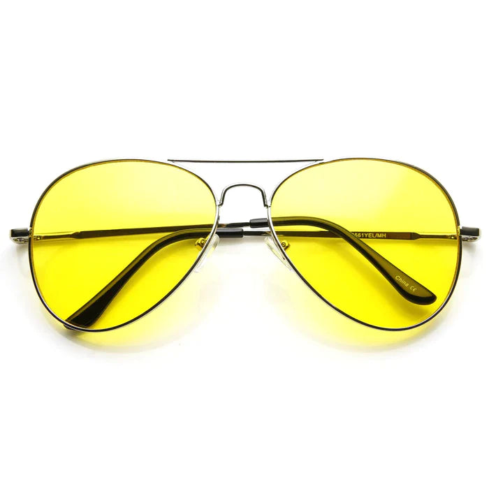 Yellow Lens Driving Aviator