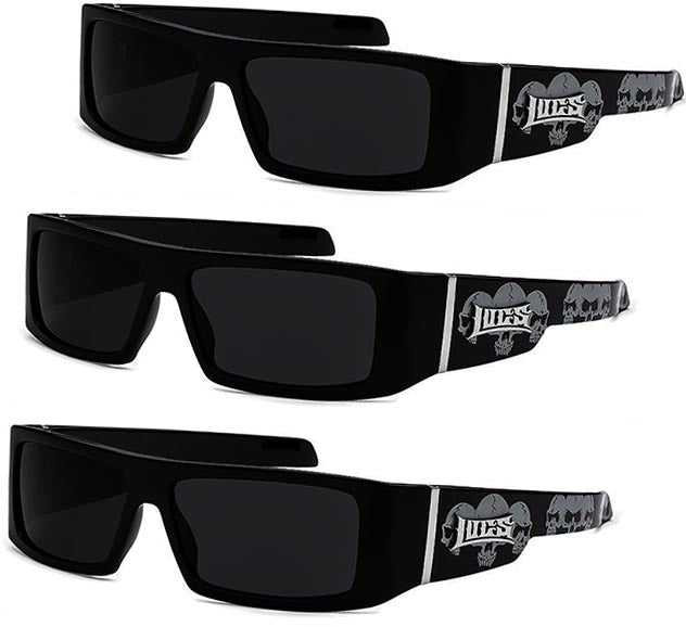 Locs dark sunglasses combo