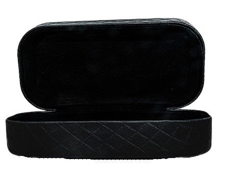 Black Quilted Style  Large  Sunglass Hard Case