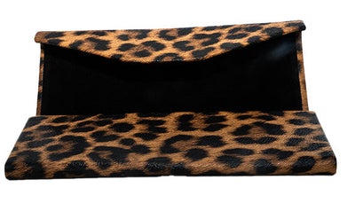 Large Triangle Folding Animal Print Magnetic Sunglass Case