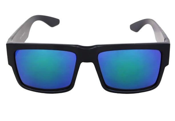 Dark Reflective Blue-Green Lens